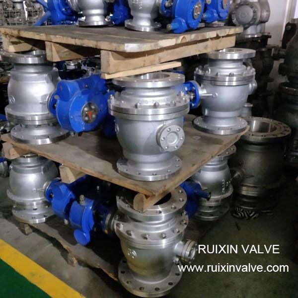 Buy Api6d Trunnion Mounted Solid Ball Valves Flanged End Casting Steel