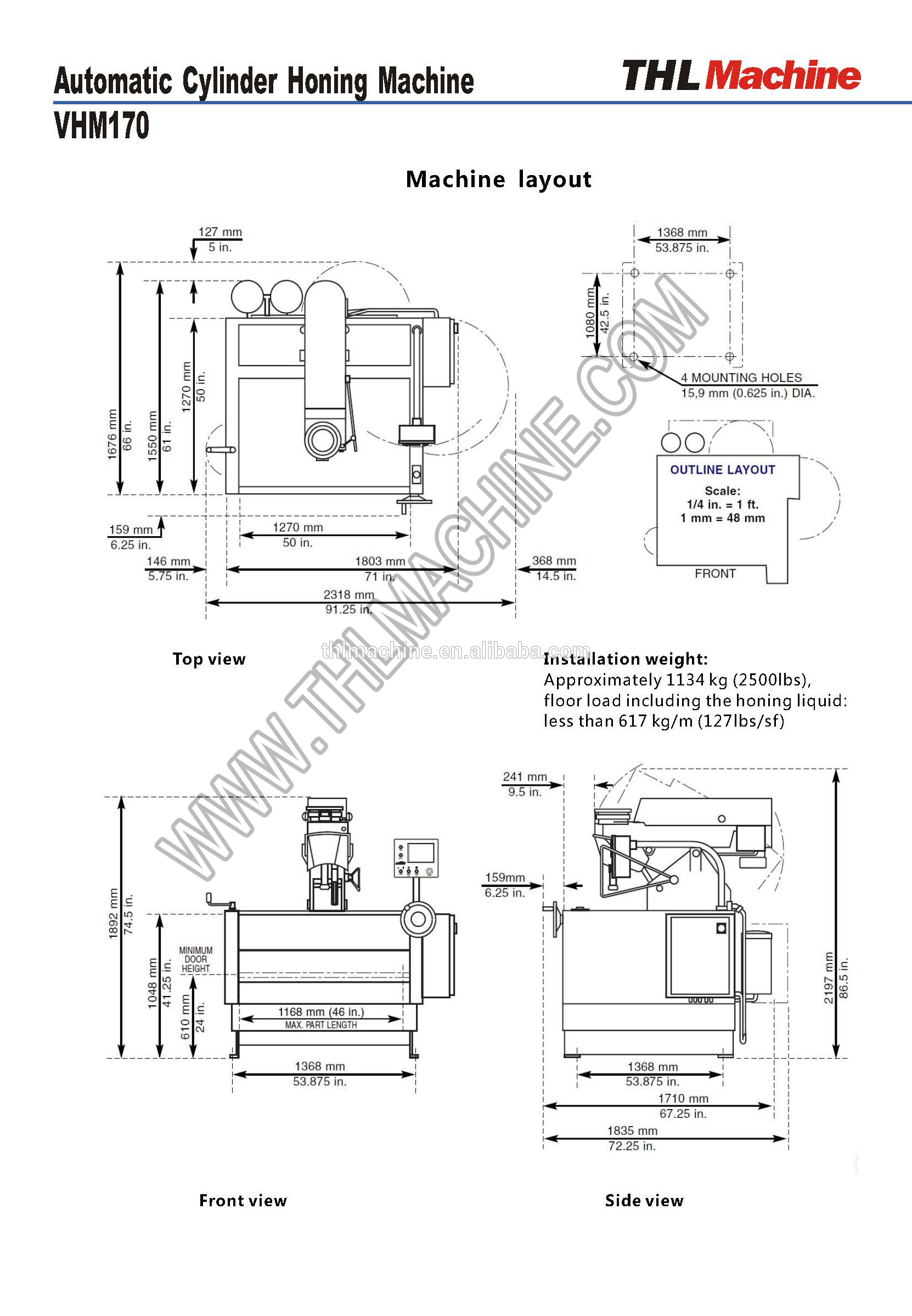 Buy Automatic Cylinder Honing Machine Vhm170 Analogue Of Sunnen Sv10