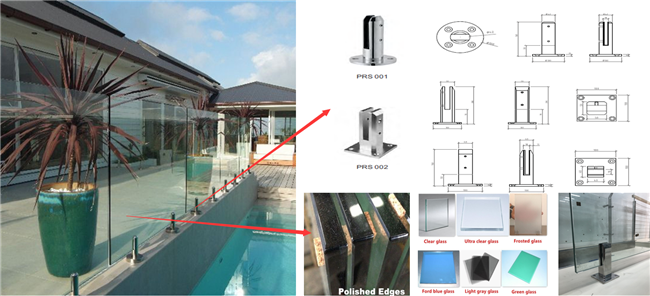 Buy Super Clear Laminated Glass Standoff Stair Balcony Balustrade From