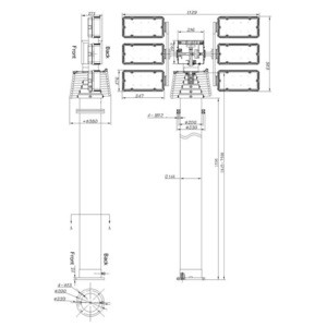 Buy Senken 7 5m Tripod Led Lighting Tower Pneumatic Telescopic Mast