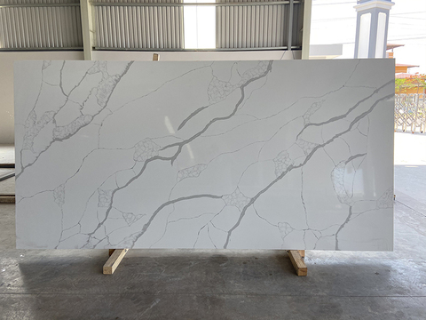 Buy Solid Surface Calacatta Series Quartz Slab Big Artificial Quartz