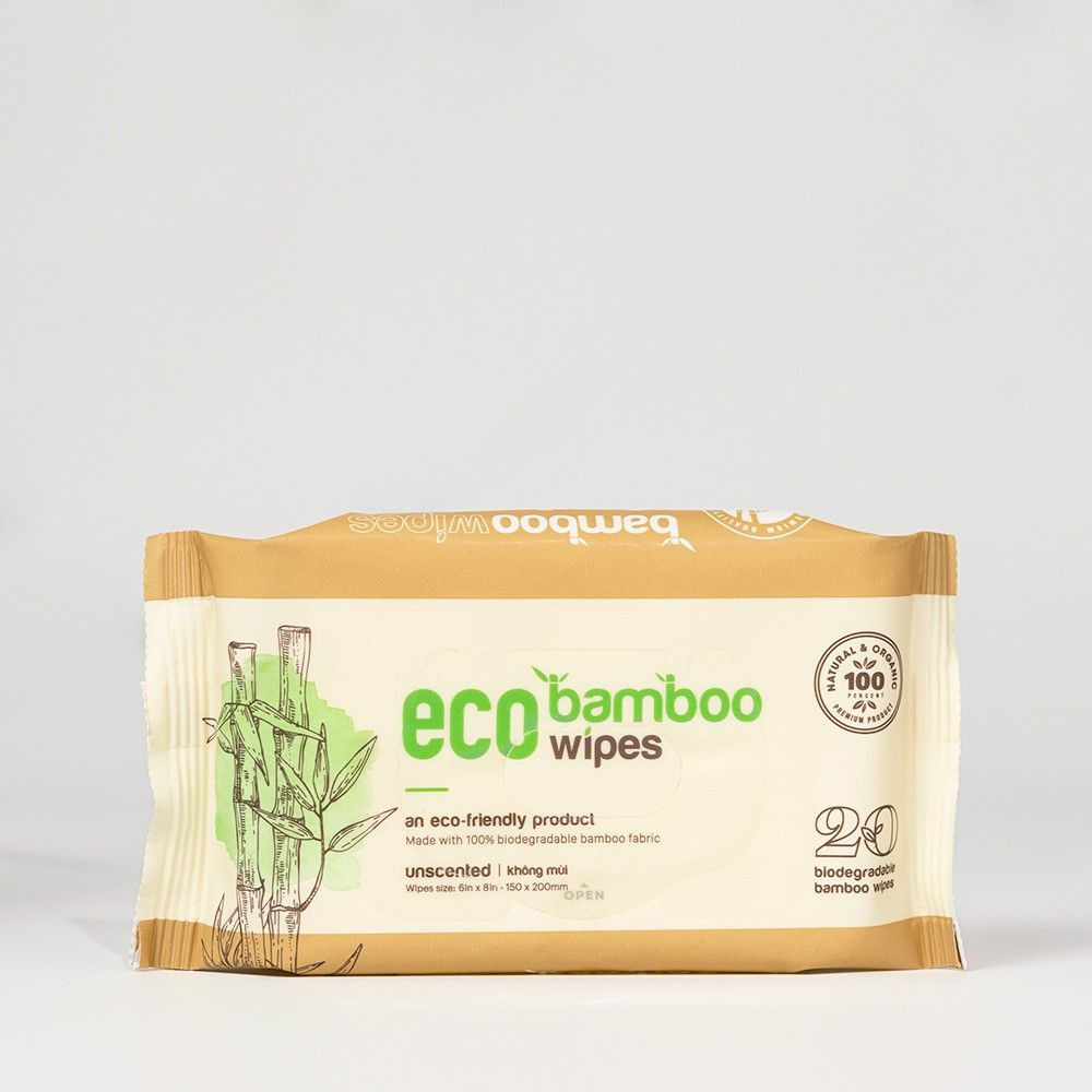 Buy Bamboo Wet Wipes Eco Friendly 100 Soft Wipes Unscented