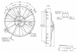 Buy Inch Mm Axial Flow Fans V V Dc Brush Radiator Condenser