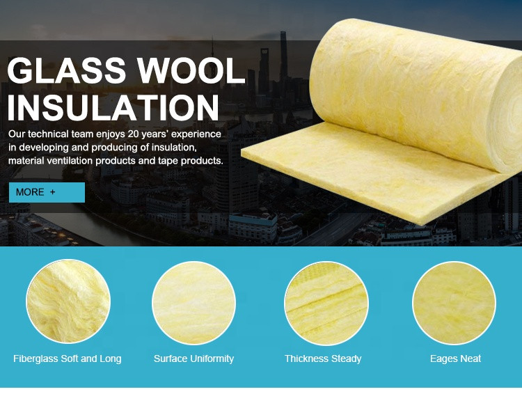 Buy 10kg M3 Density Thermal Insulation Materials Fiber Glass Wool Roll