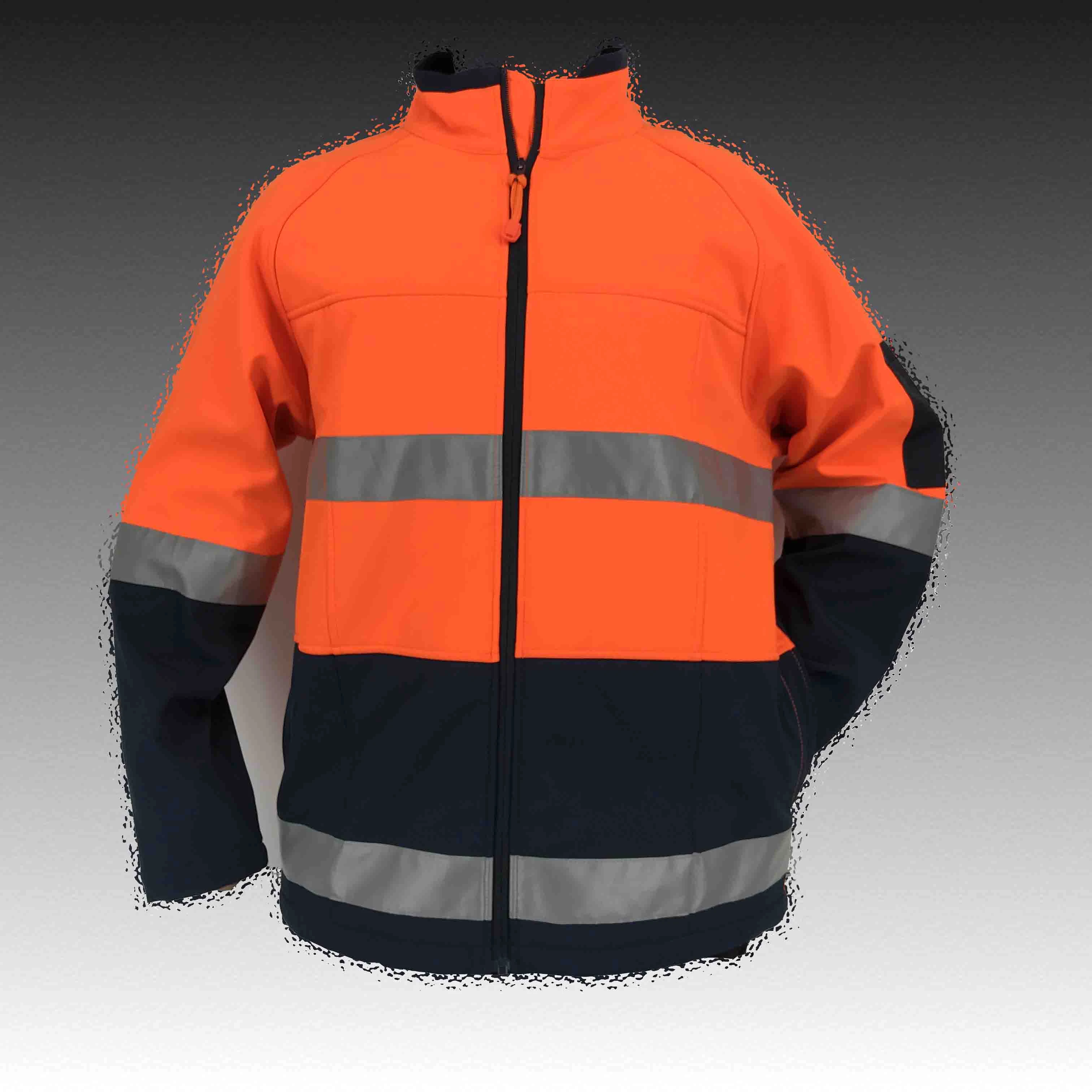 Buy Oem Polyester Spandex Hi Vis Orange Softshell Jacket Construction