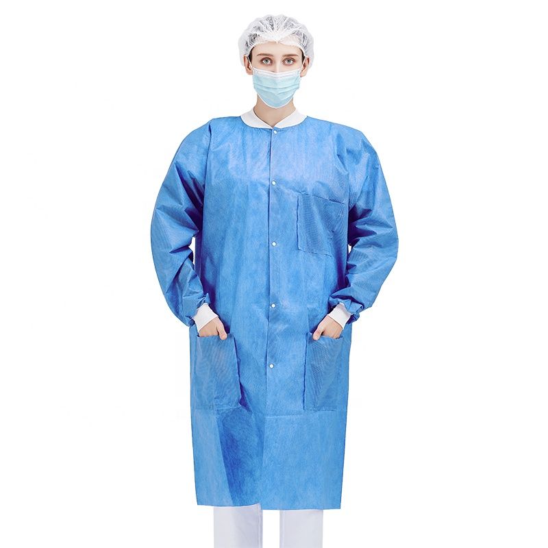 Buy Disposable Non Woven Lab Coat Visitor Gown Patient Gown From Hubei