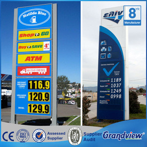 Buy Customized Led Gas Price Pylon Sign Gas Station Oil Price Led