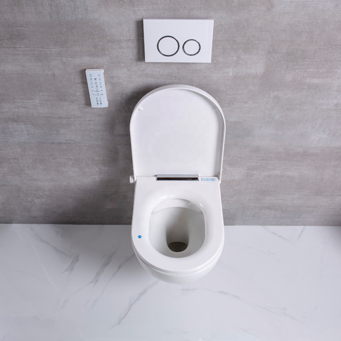 Buy Intelligent Wall Hung Ceramic Smart Toilet With Cistern For