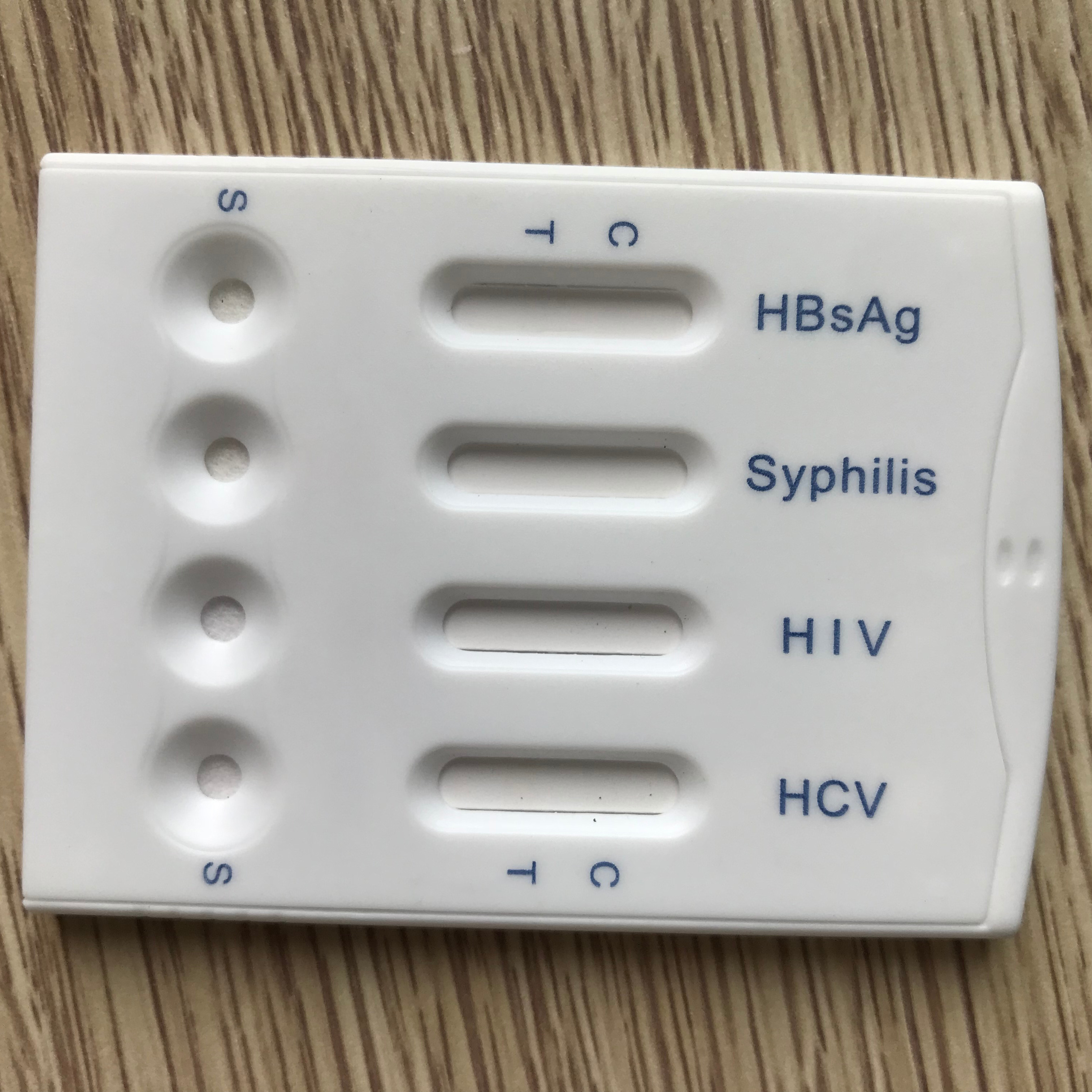 Buy Hiv 1 2 Ab Hcv Ab Hbsag Syphilis Combo Rapid Test Kit One Step