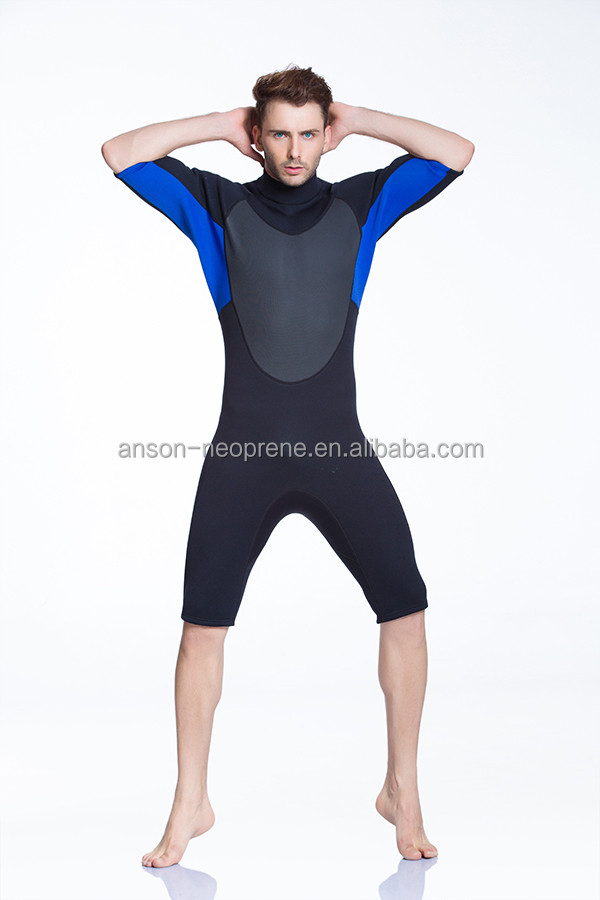 Buy Neoprene Wetsuit Shorty Mens 1mm 2mm Swimsuit Neoprene Laminated