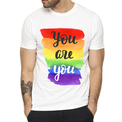 Buy Pride Lgbt Gay Love Lesbian Rainbow Design Print Unisex Casual T