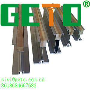 Buy Extruded Industrial Aluminum Profile H Beam Insert Timber Filler