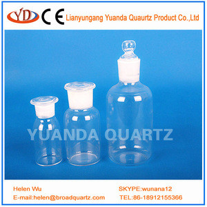 Buy Silica Glass Reagent Bottle With Stopper From Lianyungang Yuanda