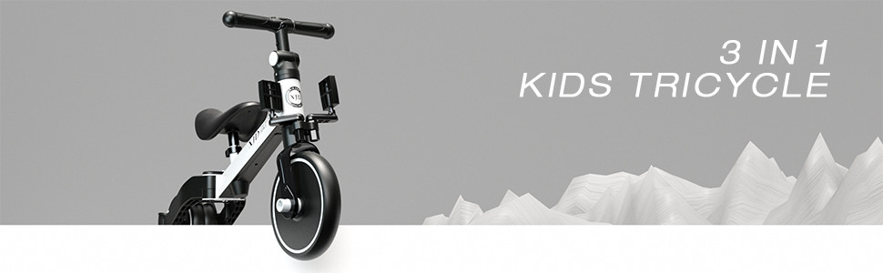 XJD 4 in 1 Kids Tricycles