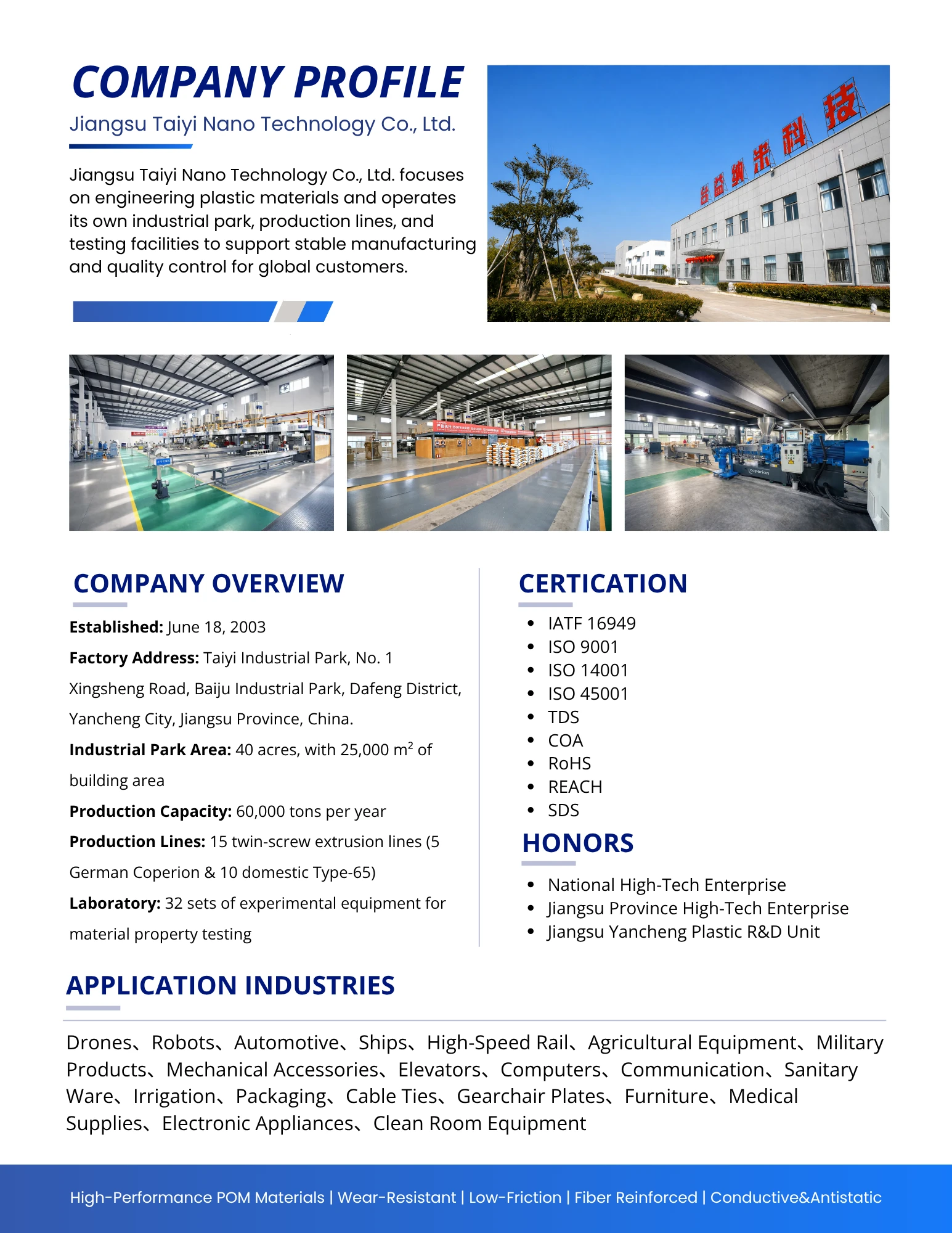 Jiangsu Taiyi Nano Technology Co., Ltd.