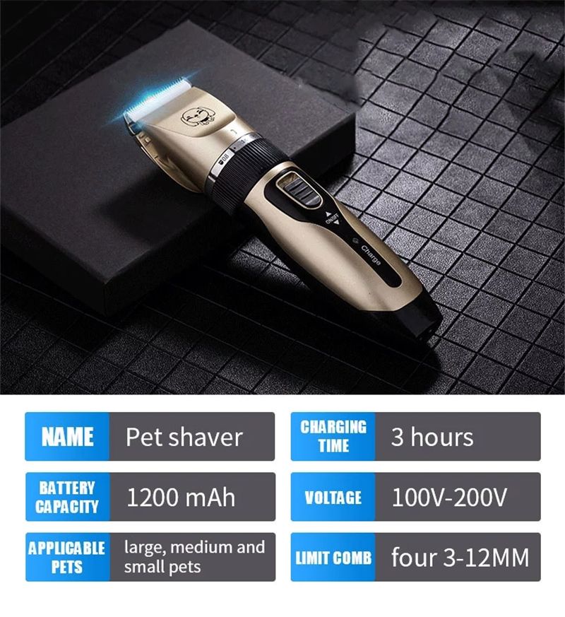 Buy Wholesale Custom Logo Usb Pet Clippers Usb Electric Nail Hair Dog