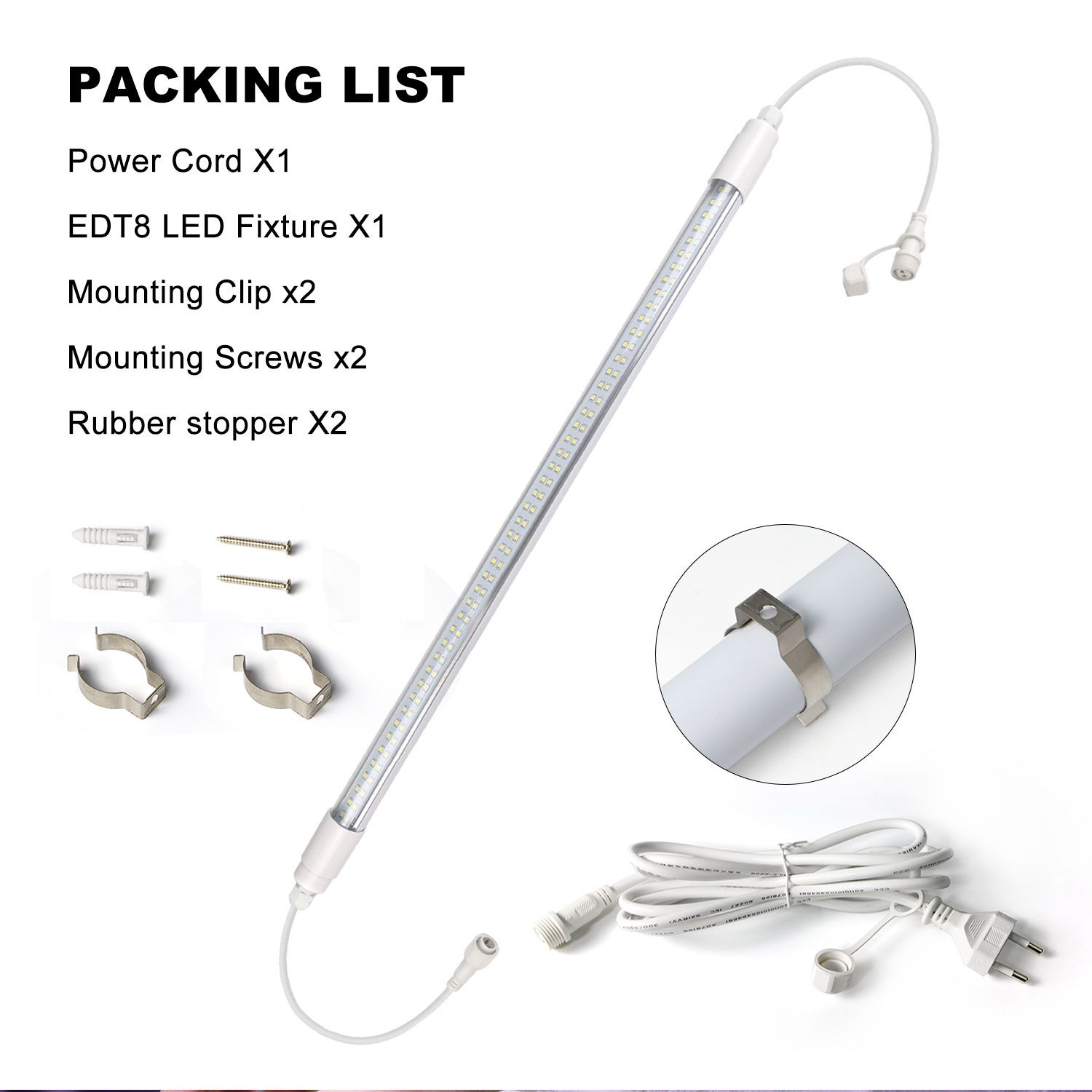 Buy 6400k 9000k 2ft 4ft T8 Led Grow Light Bulb Led Plants Full Spectrum ...