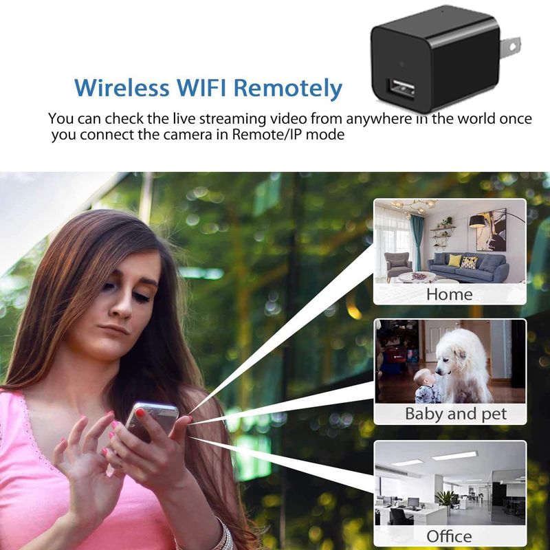 Buy Full Hd 1080p Plug Socket Hidden Spy Camera Charger Remote Control ...