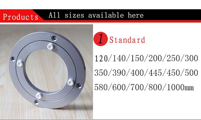 Buy 442mm Heavy-duty Aluminium Swivel Lazy Susan, Swivel Bearing Turntable  For Table, Low Noise Round Plate Display Base from Jinhua Jiashang  Houseware Co.,Ltd, China