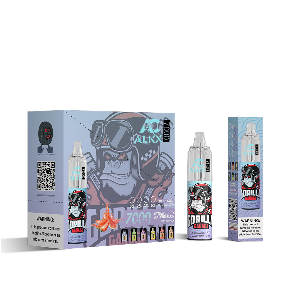 Buy Alkx X004 7000+ Puffs Chimpanzees Vape 10ml Liquid Rechargeable ...