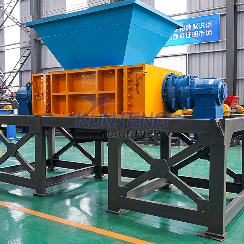 Double Shaft Waste Shredder Machine Wood Metal Shredder Equipment