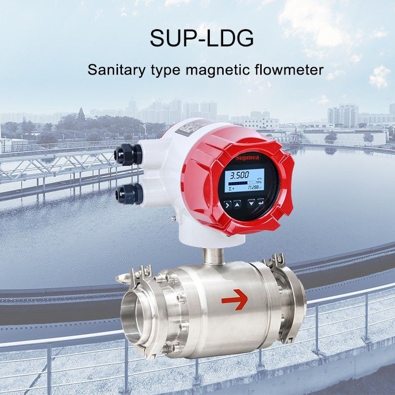 Buy Milk Flow Meter Sanitary Electromagnetic Flowmeter For Food ...