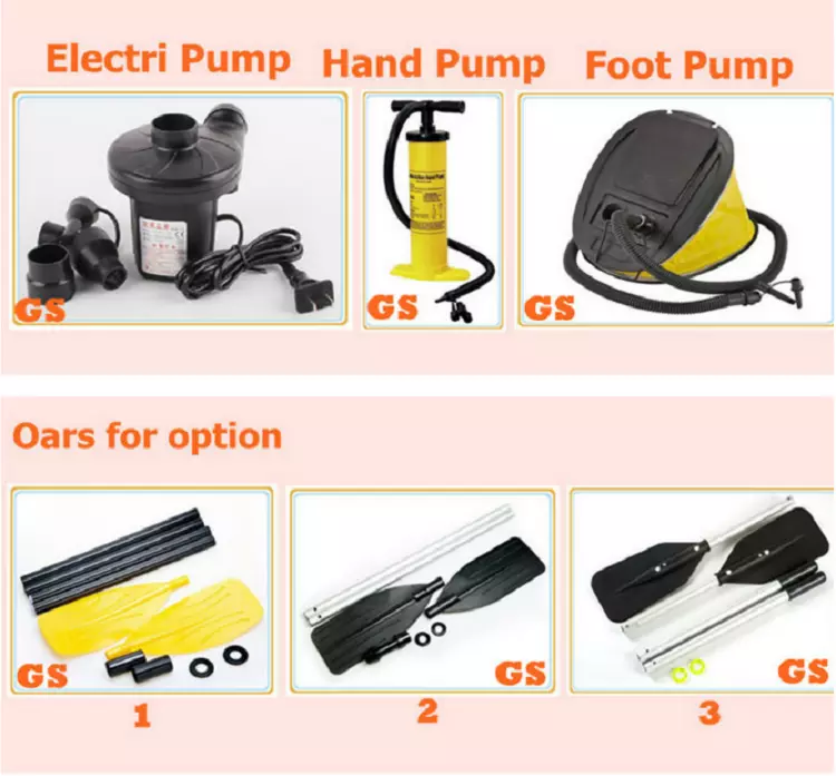 Heavy duty PVC for chamber inflatable canoe kayak 2 person