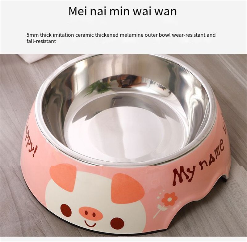 Buy Mixed Color Food Grade A5 Stainless Steel Dog Bowl 5mm Thickened