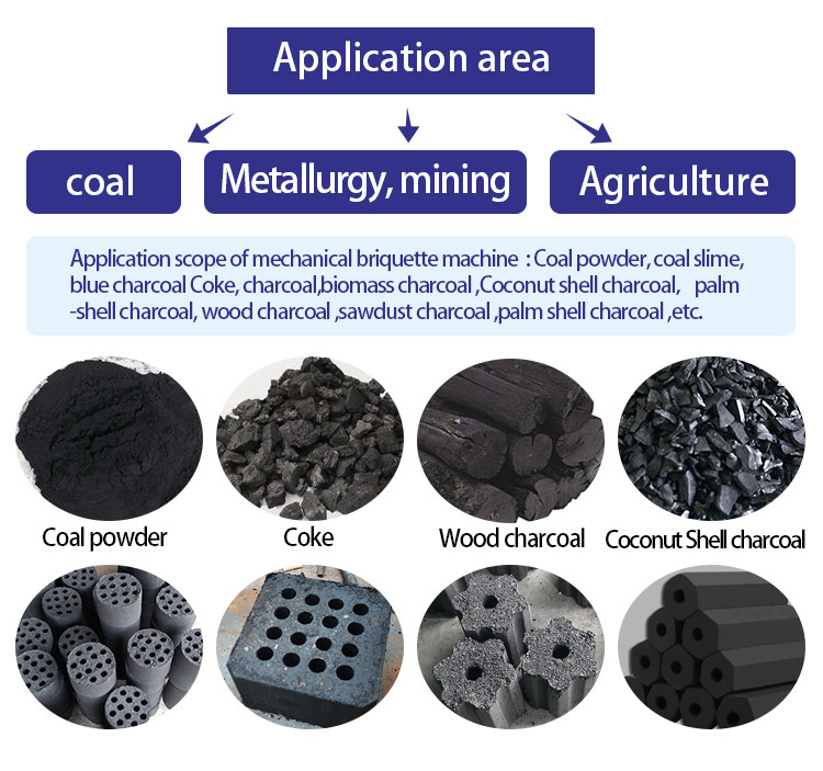 BBQ Charcoal Press Machine Coal Powder Briquette Making Machine