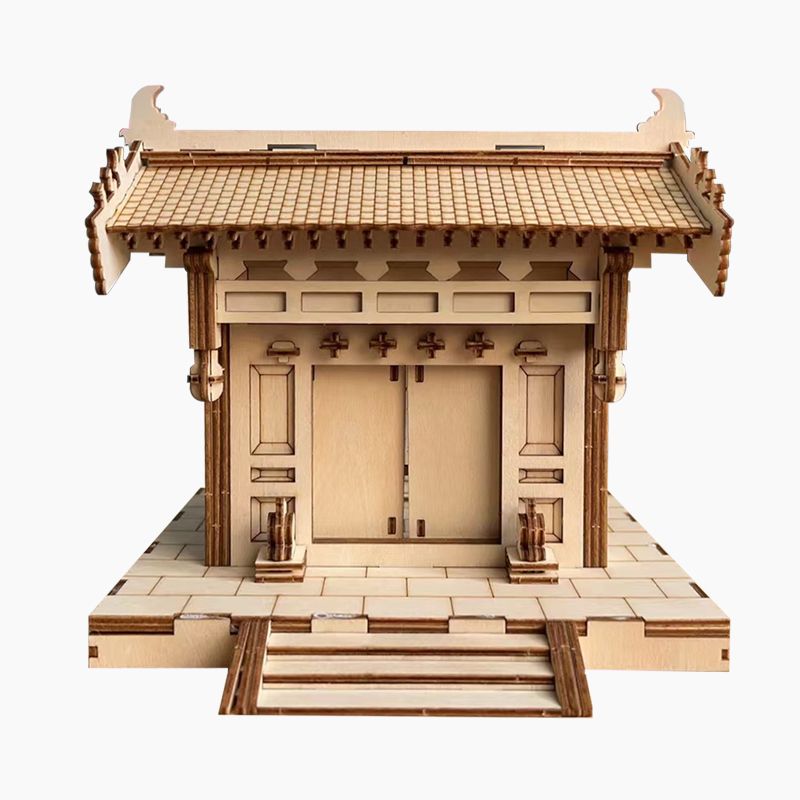 Buy 3d Wooden Puzzles Buliding Models For Home Decoration Festoon Gate ...