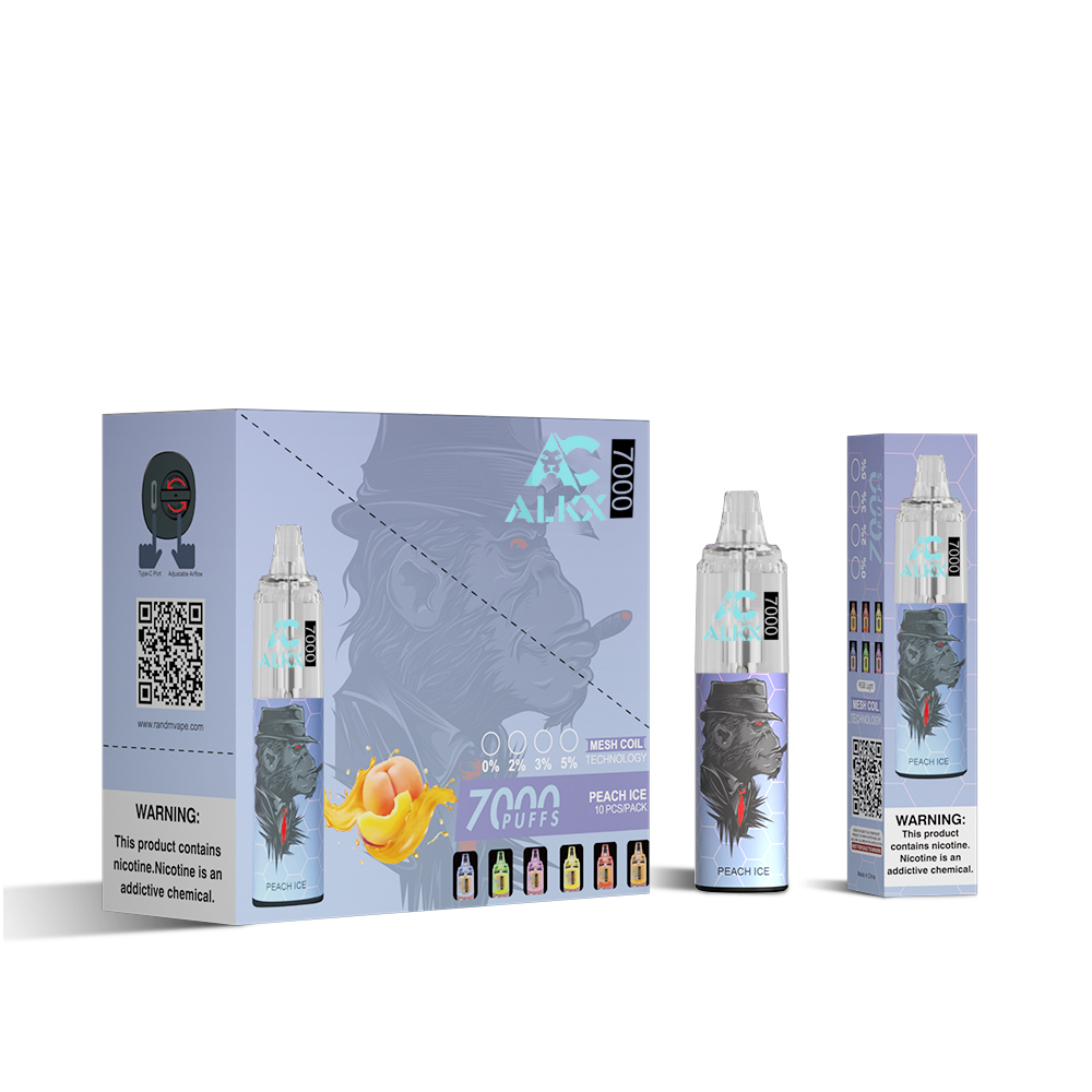 Buy Alkx X004 7000+ Puffs Chimpanzees Vape 10ml Liquid Rechargeable ...