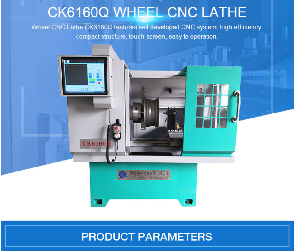 Buy Alloy Wheel Rim Repair Cnc Lathe Machine Ck6160q from Taian Haishu ...