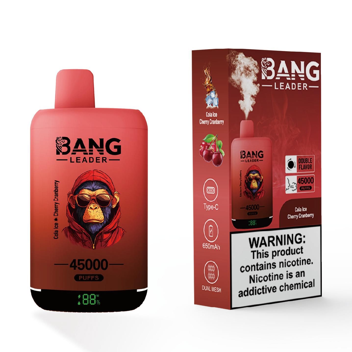 Buy 2025 Vape Bang Leader 45000 Puffs Disposable Vape With Display Dual  Mesh Fruit Flavor Vape Wholesale E-cigarette from PaphosVape, China |  Tradewheel.com