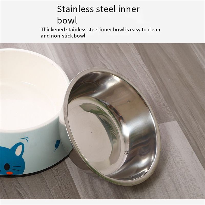 Buy Mixed Color Food Grade A5 Stainless Steel Dog Bowl 5mm Thickened