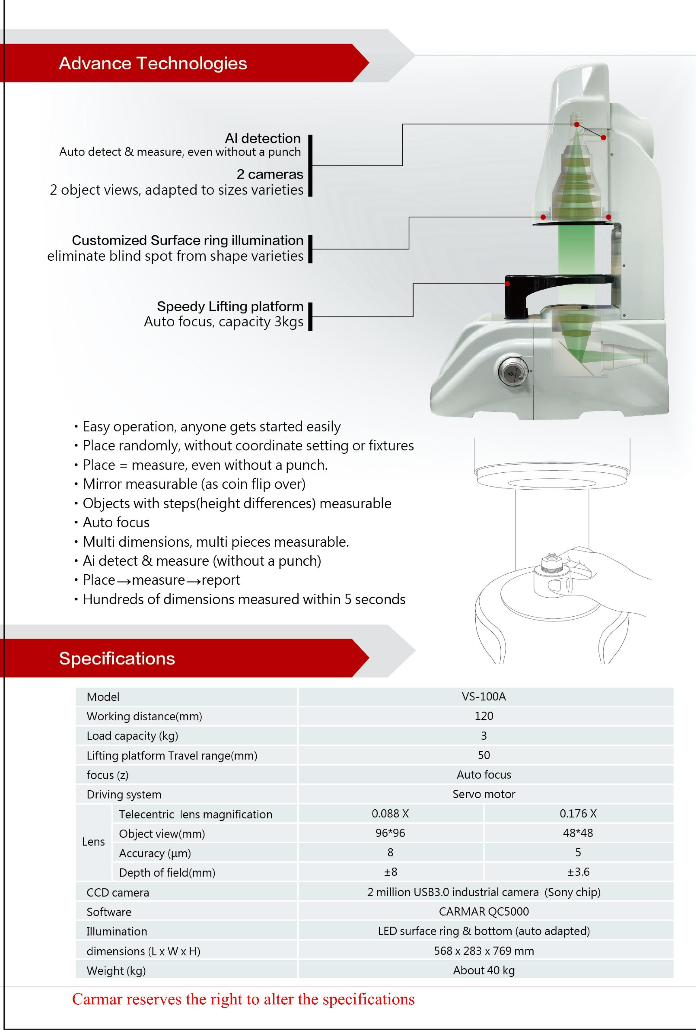 Buy Large Travel Instant Video Measuring Machine from CARMAR ACCURACY ...