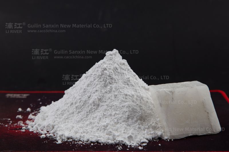 Calcite produces calcium carbonate powder