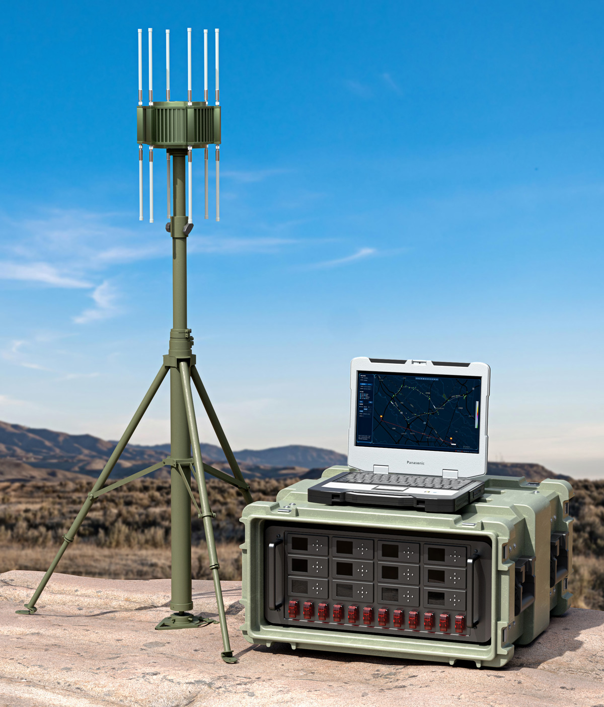 Buy Real-time Portable Drone Jammer Device Anti-drone System Extra Long ...