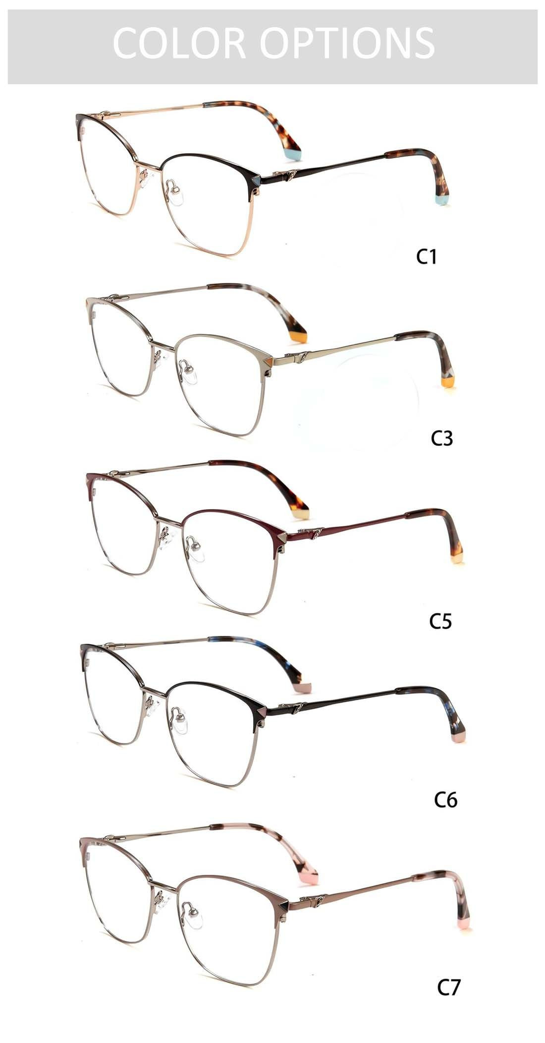 Buy Gd Retro Popular Double Color Design Women Metal Eyeglasses Frames