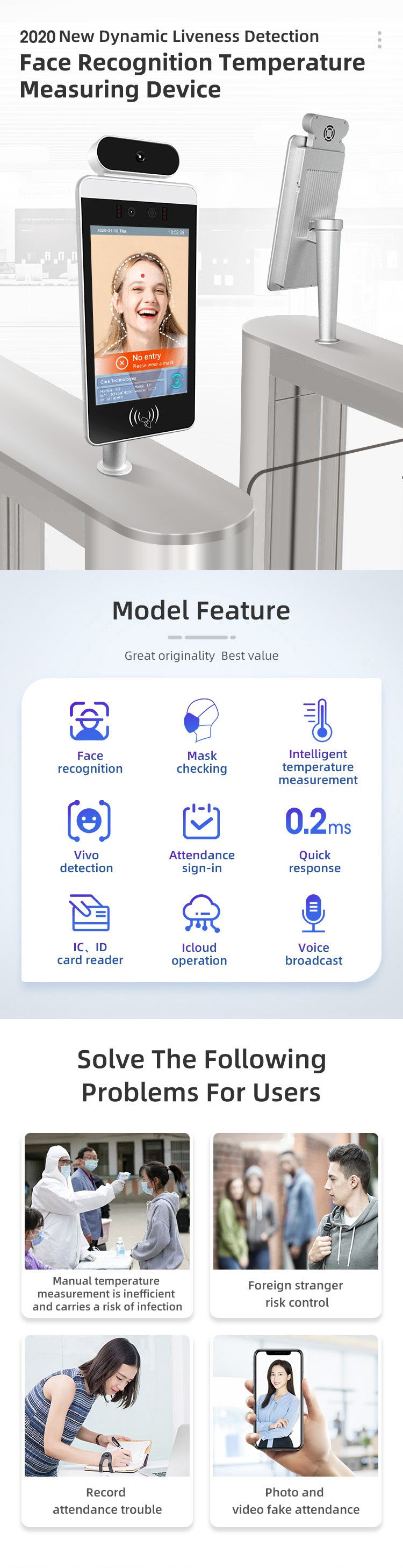 Buy Android Rk3288 Face Recognition Temperature And Time Controller ...