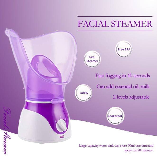 Buy Personal Sinus Steam Inhaler Face Steamer Portable Inhalation ...
