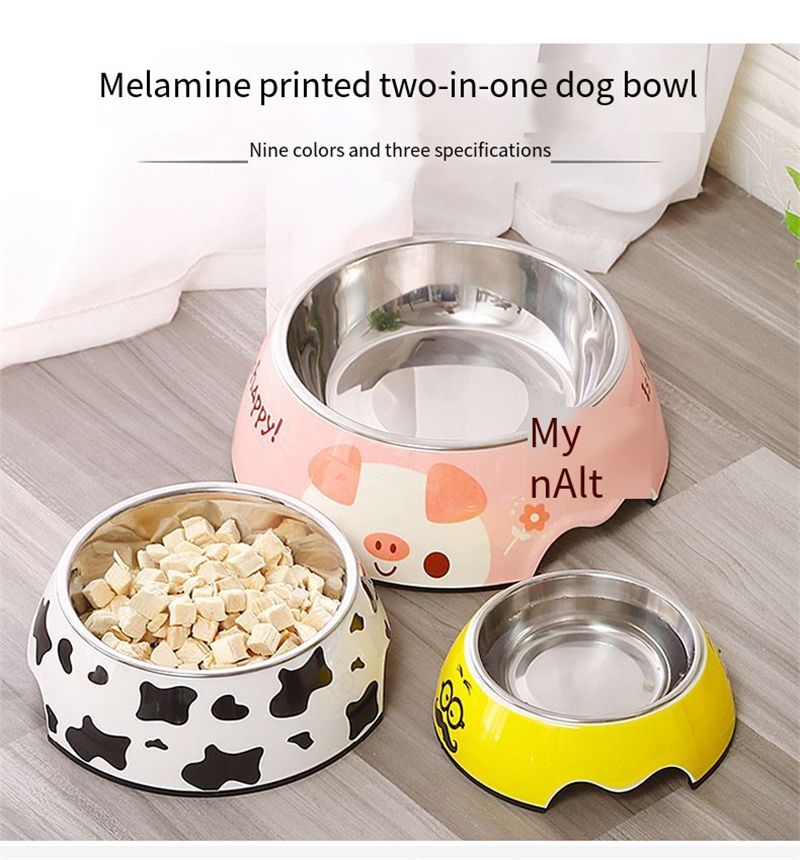 Buy Mixed Color Food Grade A5 Stainless Steel Dog Bowl 5mm Thickened