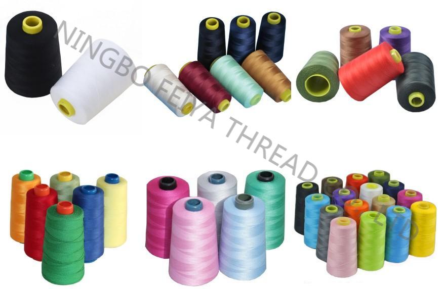 Buy Dyed Colors 100 Spun Poly Poly Core Yarn Sewing Thread 20/2 2000m