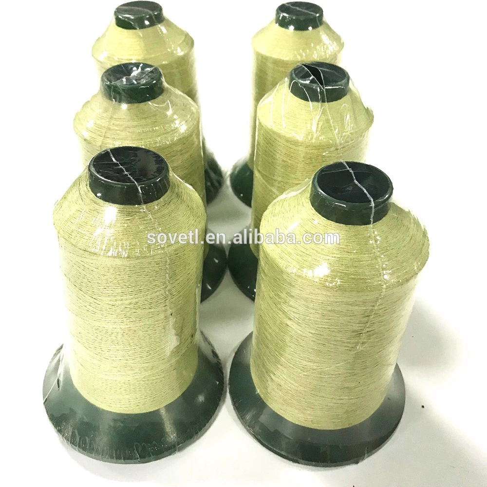 High Temperature Sewing Thread PTFE Coated Kevlar with Stainless