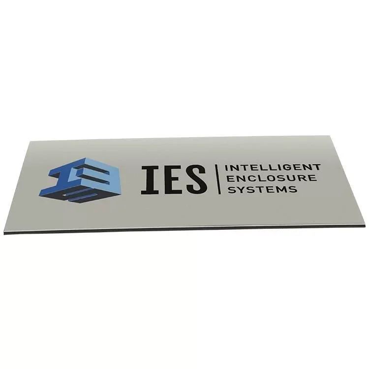Mirror Aluminum Die Cut Sticker for Machine Metal Sign Nameplate