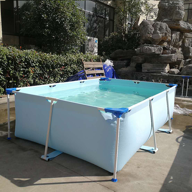 Buy Metal Large Steel Frame Pool Liner Deep Above Ground Round Premium ...