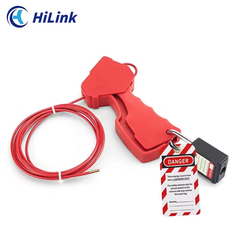 Buy Adjustable Retractable Cable Lockout With Padlocks Holes For ...