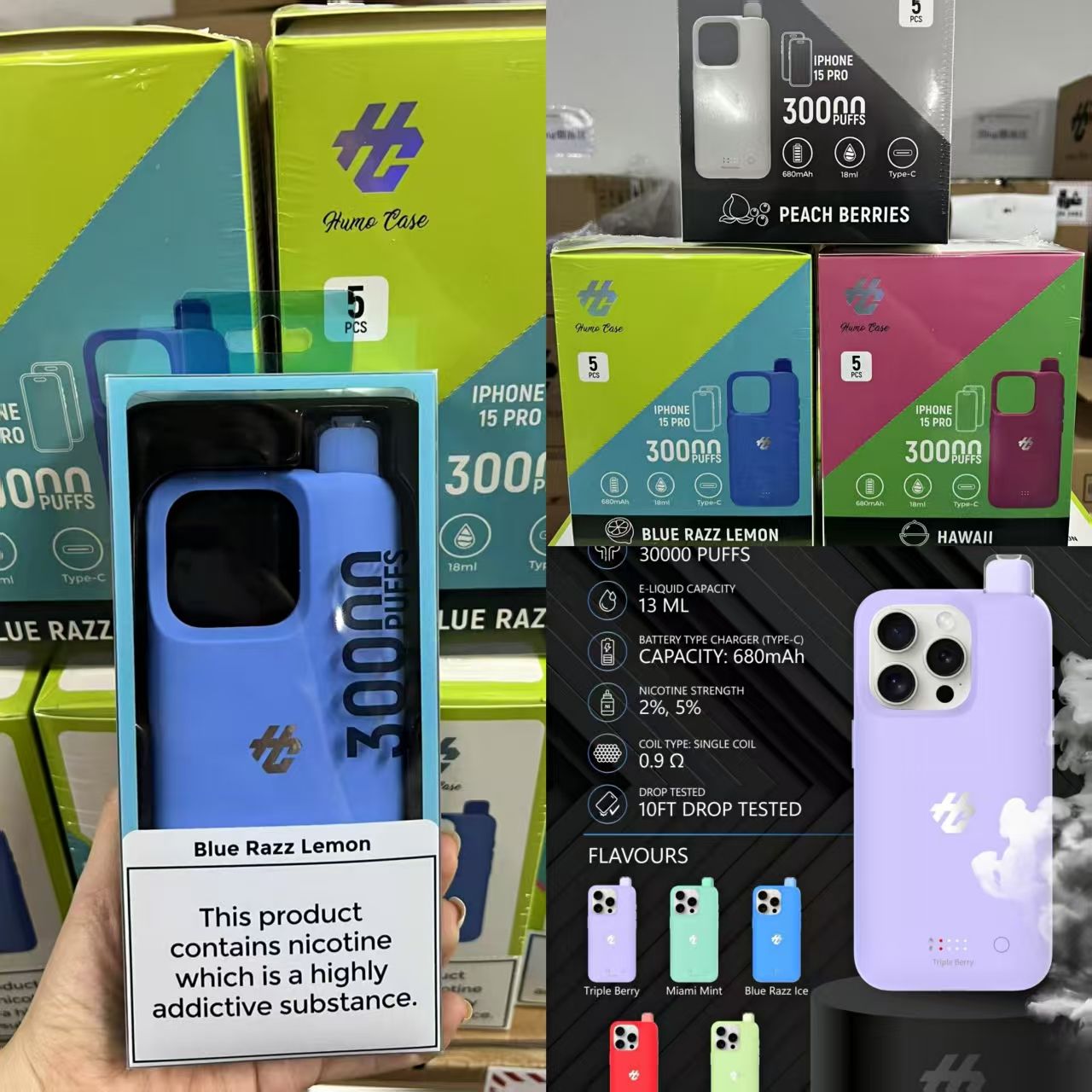 elf bar vape uk Humo Case Iphone 30K Vape Wholesale main image 0