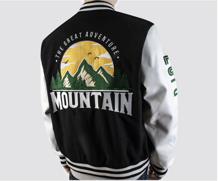 Varsity Bomber Jacket bj02 Back