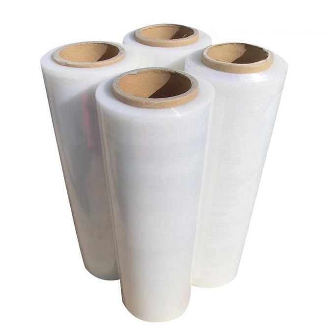 China plastic clear LLDPE stretch film protection packaging hand wrap shrink film