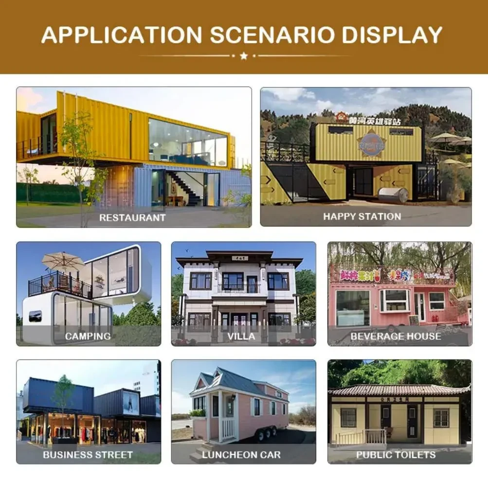20FT 40FT Modular Prefab Tiny Homes Container Office Portable Apple Home Pod Movable Apple Cabin